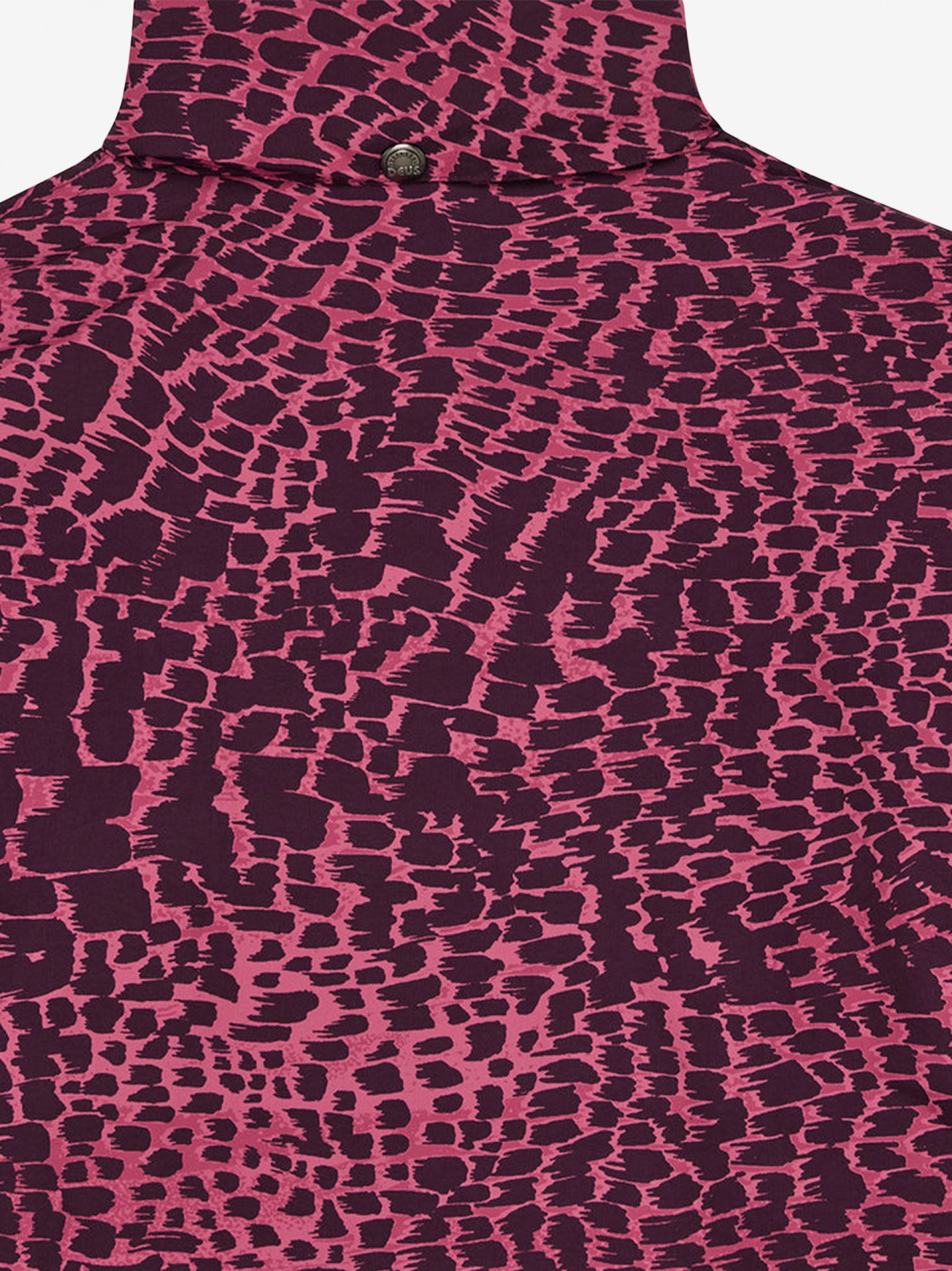 Casaco Corta-Vento com Capuz Deus Ex Machina Zanzibar Estampado Rosa