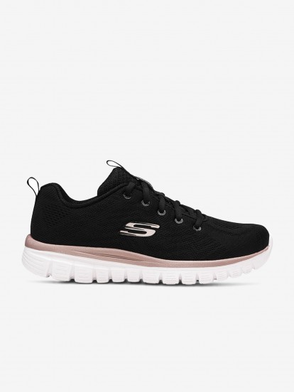 Sapatilhas Skechers Graceful - Get Connected Pretas