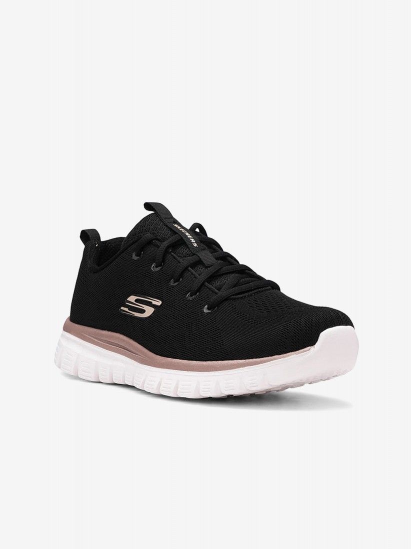 Skechers Graceful - Get Connected Black Sneakers