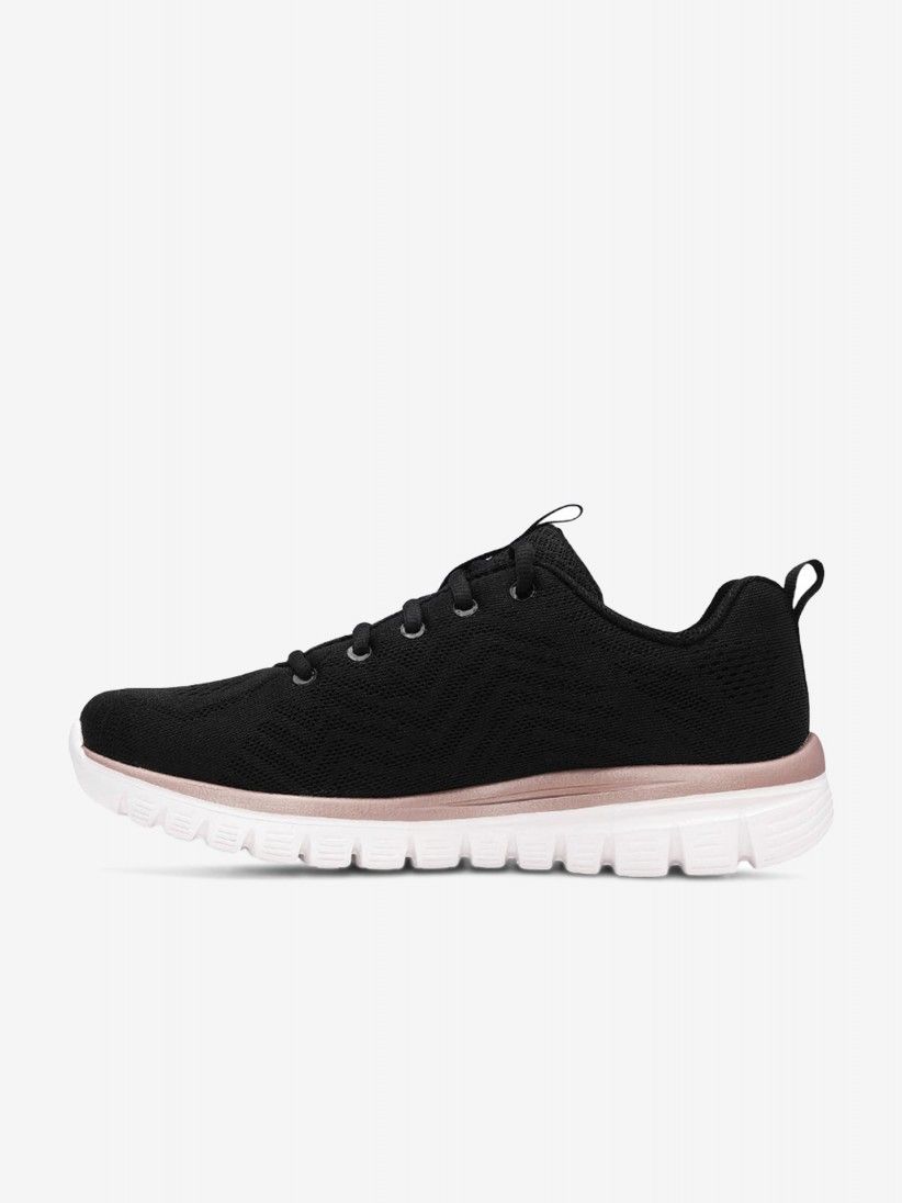 Skechers Graceful - Get Connected Black Sneakers