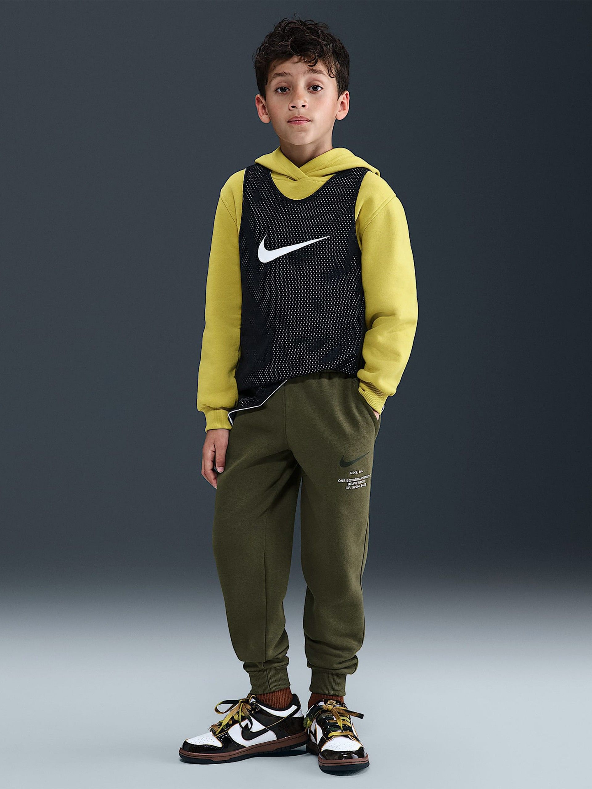 Calças Nike Sportswear Fleece Júnior Verdes