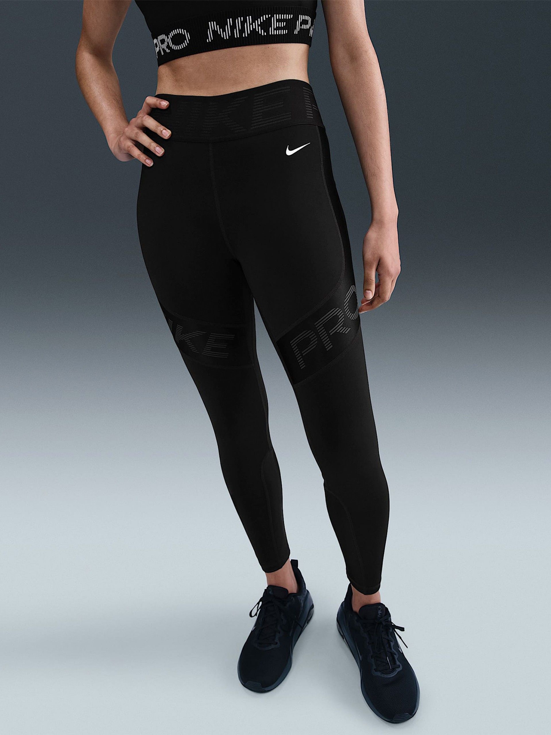 Nike Pro Sculpt High Rise Black Training Leggings For Women