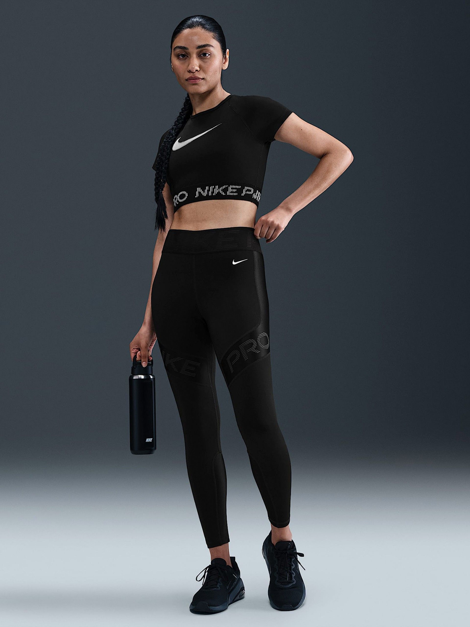 Nike Pro Sculpt High Rise Black Training Leggings For Women