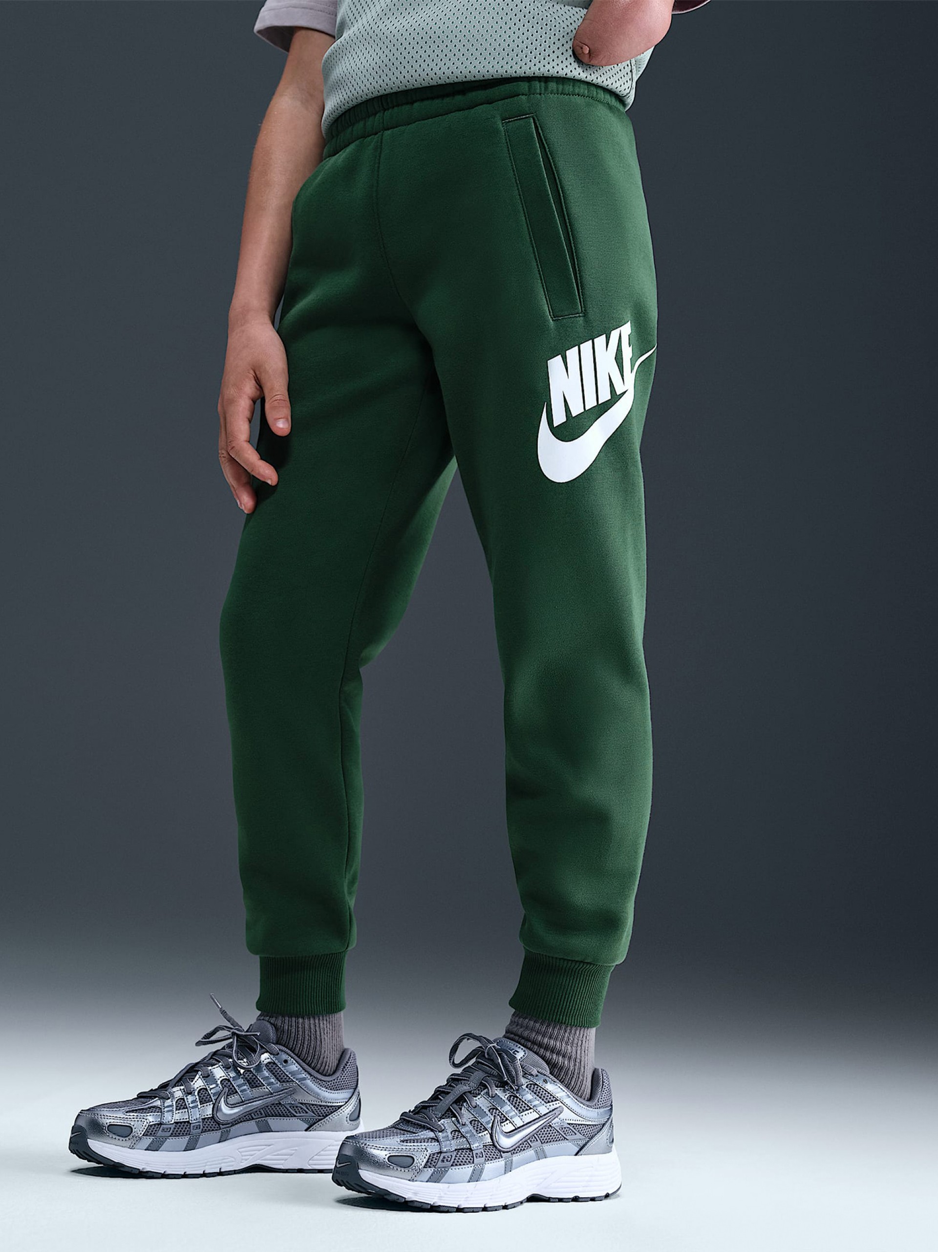 Calças Nike Club Fleece Júnior Verdes