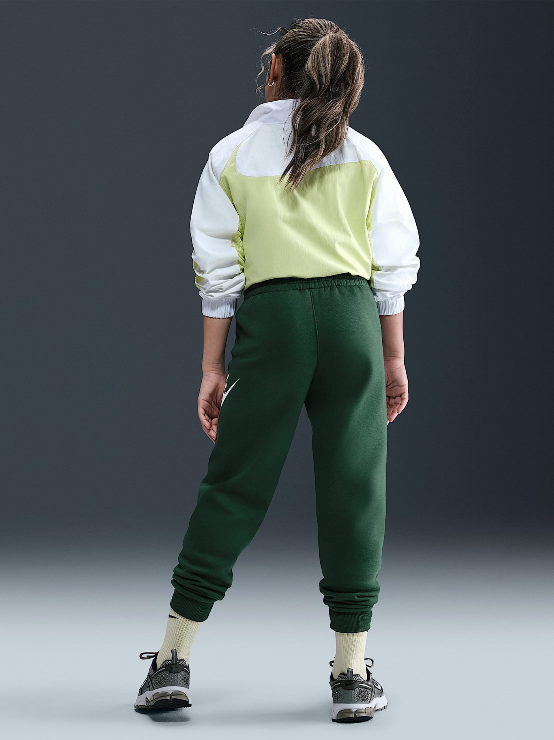 Calças Nike Club Fleece Júnior Verdes