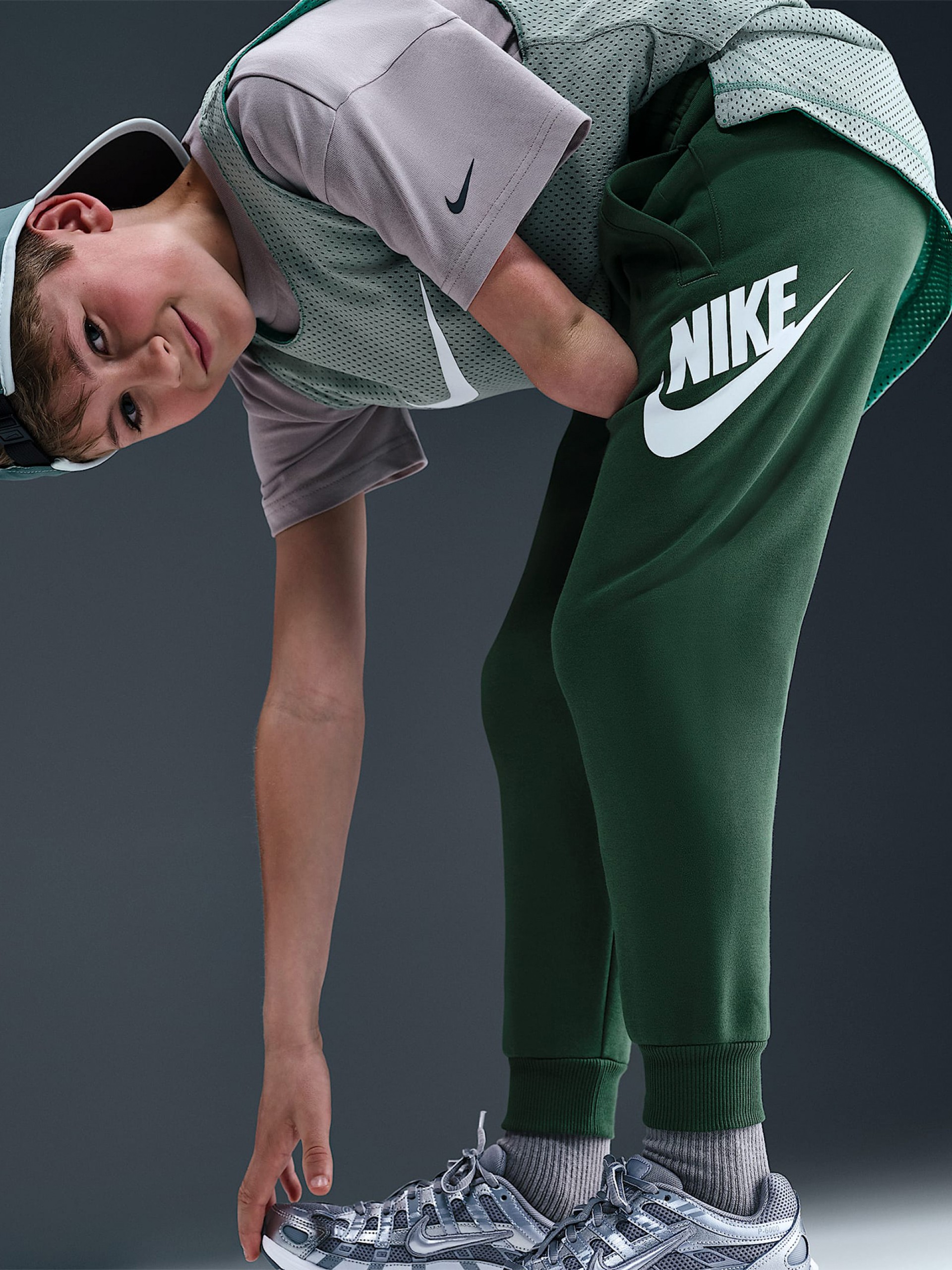 Calças Nike Club Fleece Júnior Verdes