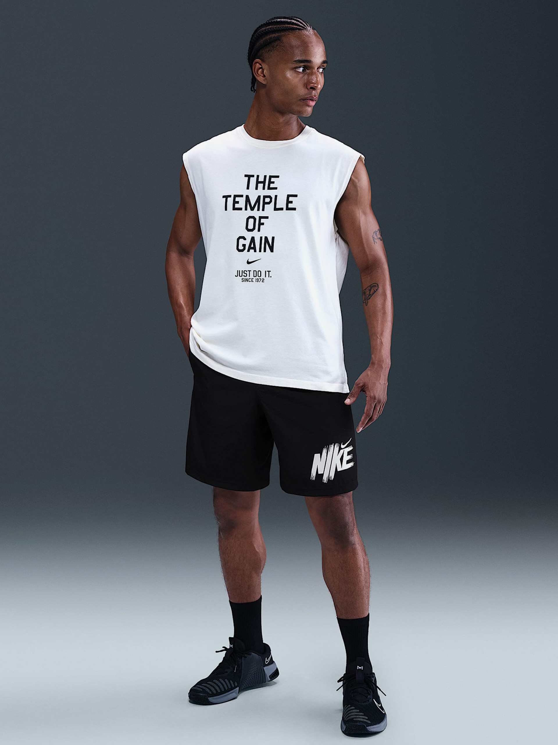 Calções de Treino Nike Form Dri-FIT 23cm Pretos Para Homem