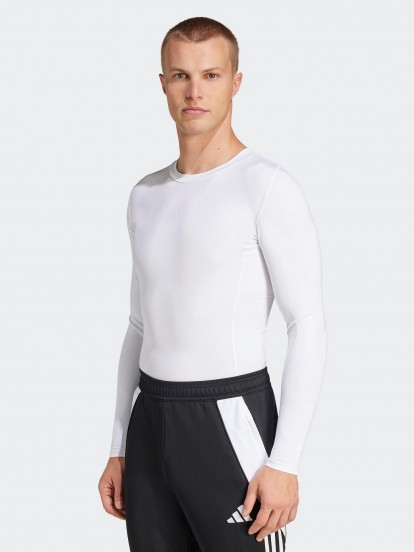 Camisola Interior de Futebol Adidas Techfit LS Branca