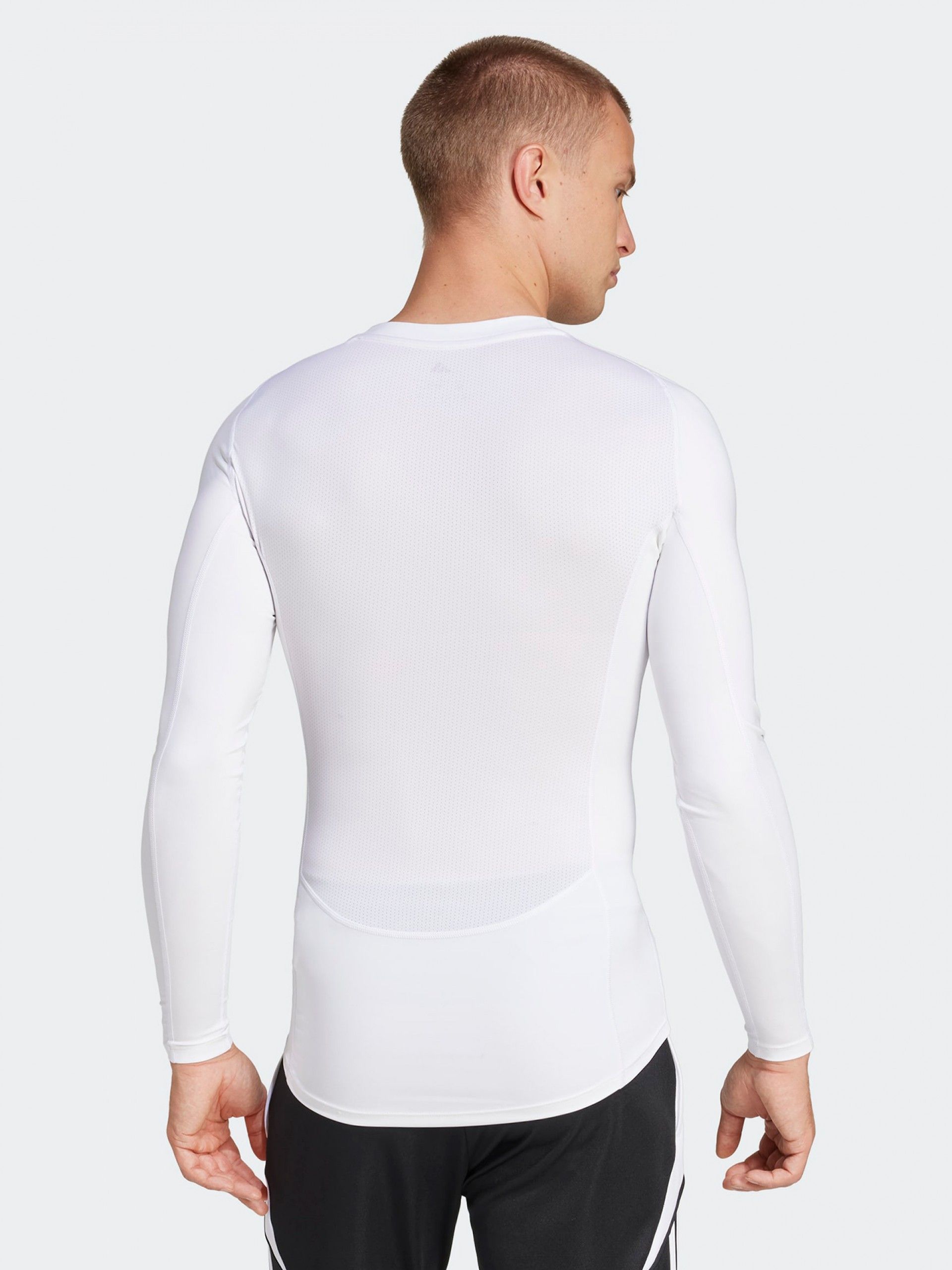 Adidas Techfit LS White Football Base Layer