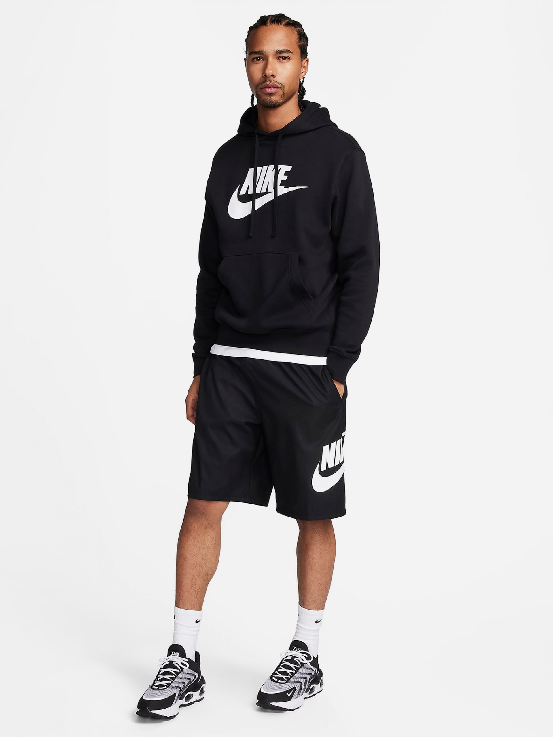 Nike Club Black Shorts For Men