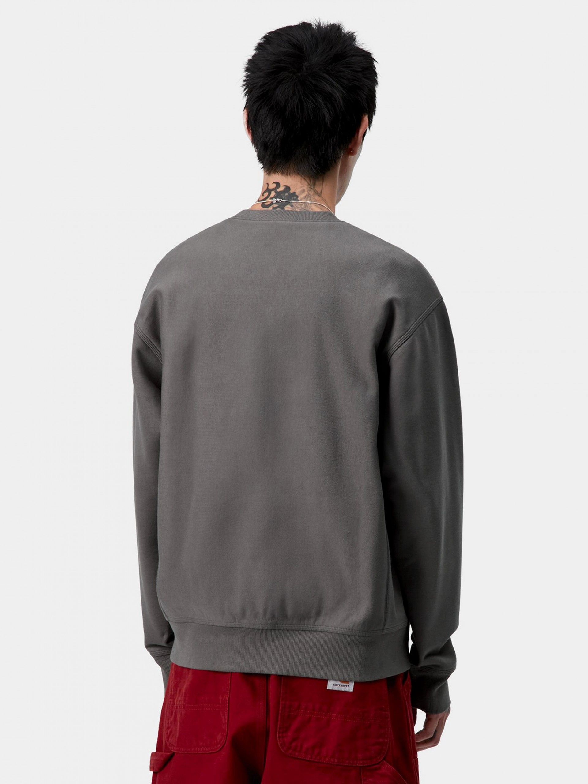 Camisola Carhartt WIP American Script Cinzenta