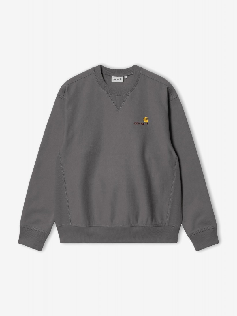 Sudadera Carhartt WIP American Script Gris