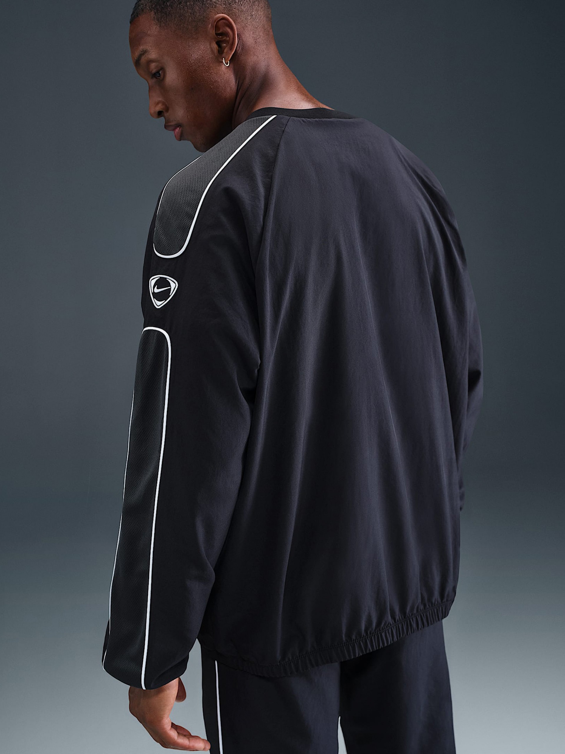 Camisola de Futebol Nike Academy+ Dri-FIT Preta Para Homem