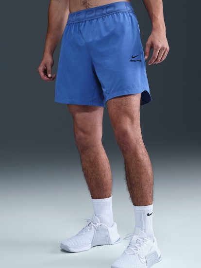 Cales de Treino Nike Pro Dri-FIT 15cm Azuis Para Homem