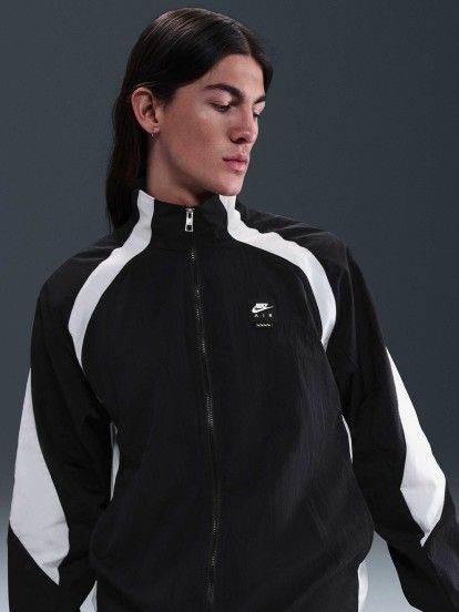 Nike Air Woven Black and White Jacket For Men