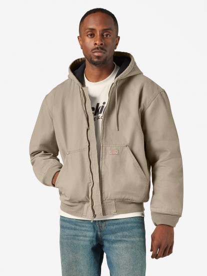 Casaco com Capuz Dickies Hilham Canvas Bege