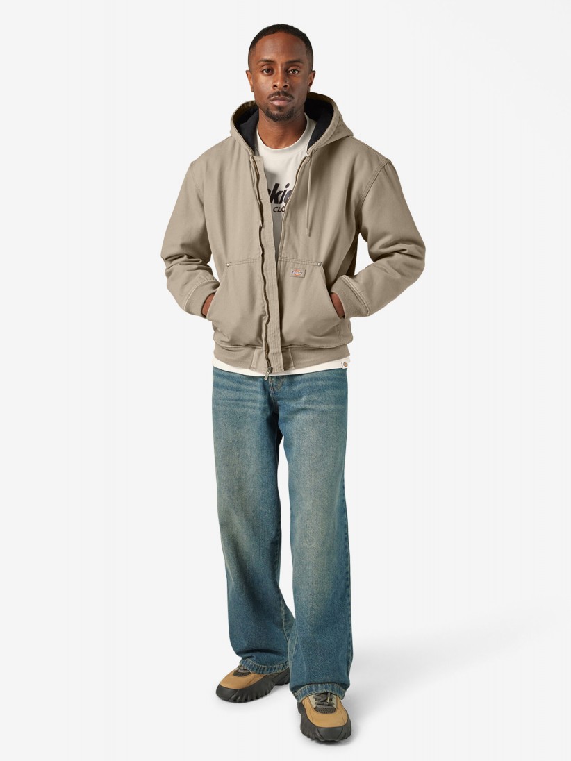 Casaco com Capuz Dickies Hilham Canvas Bege