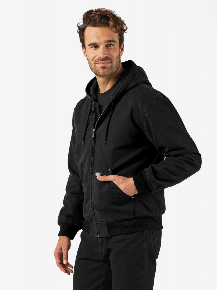 Chaqueta con Capucha Dickies Hilham Canvas Negra