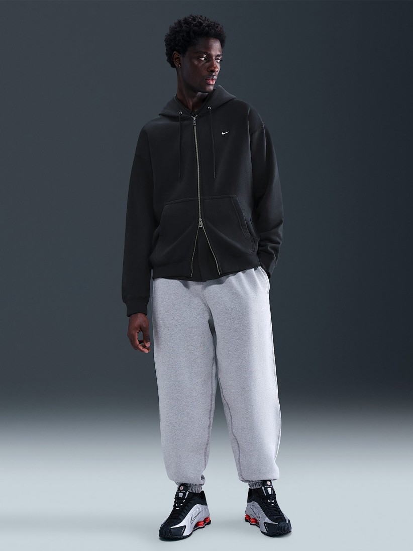 Nike Solo Swoosh Black Hooded Jacket For Men