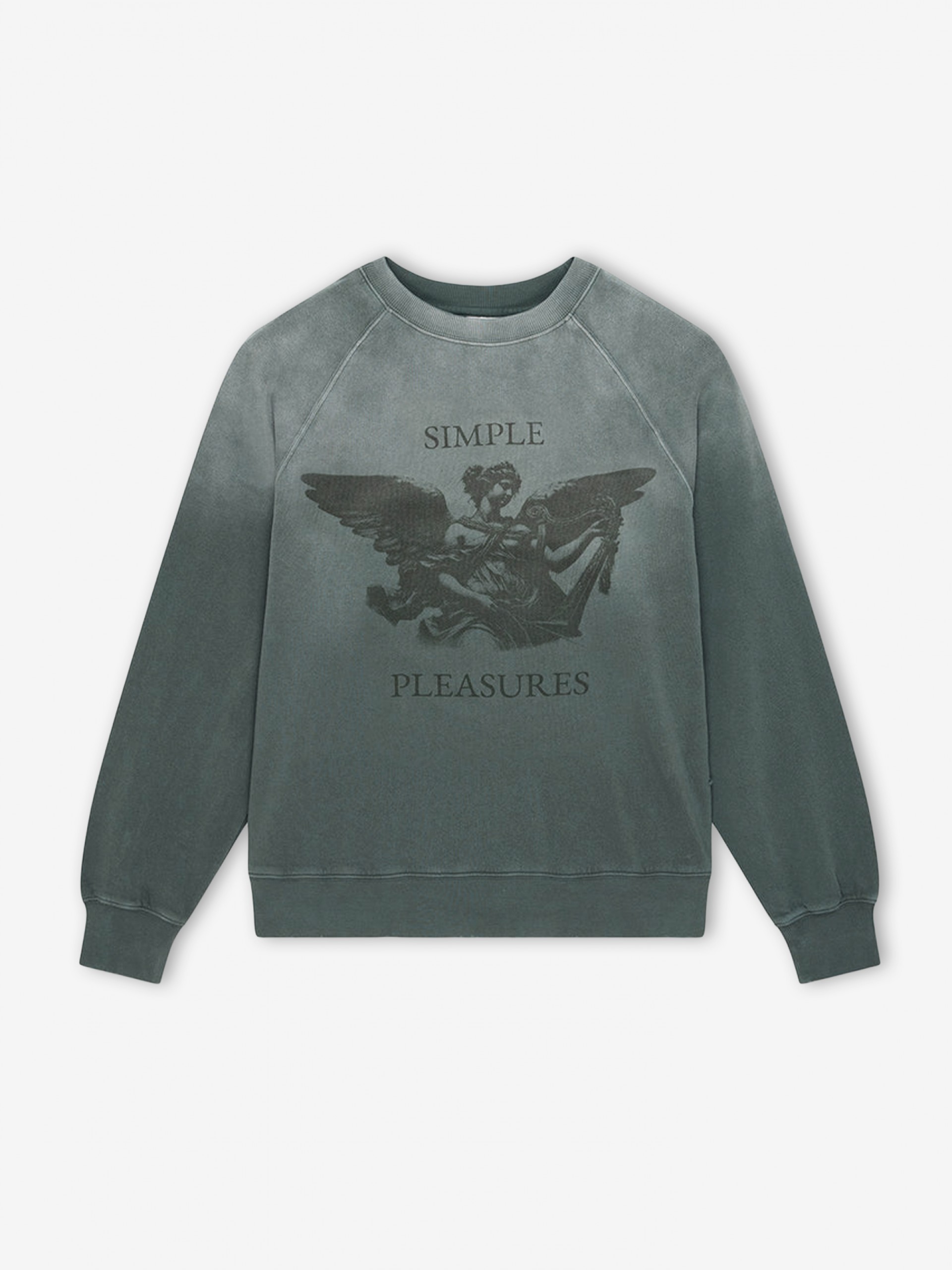 Deus Ex Machina Black And Blue Crew Green Sweater