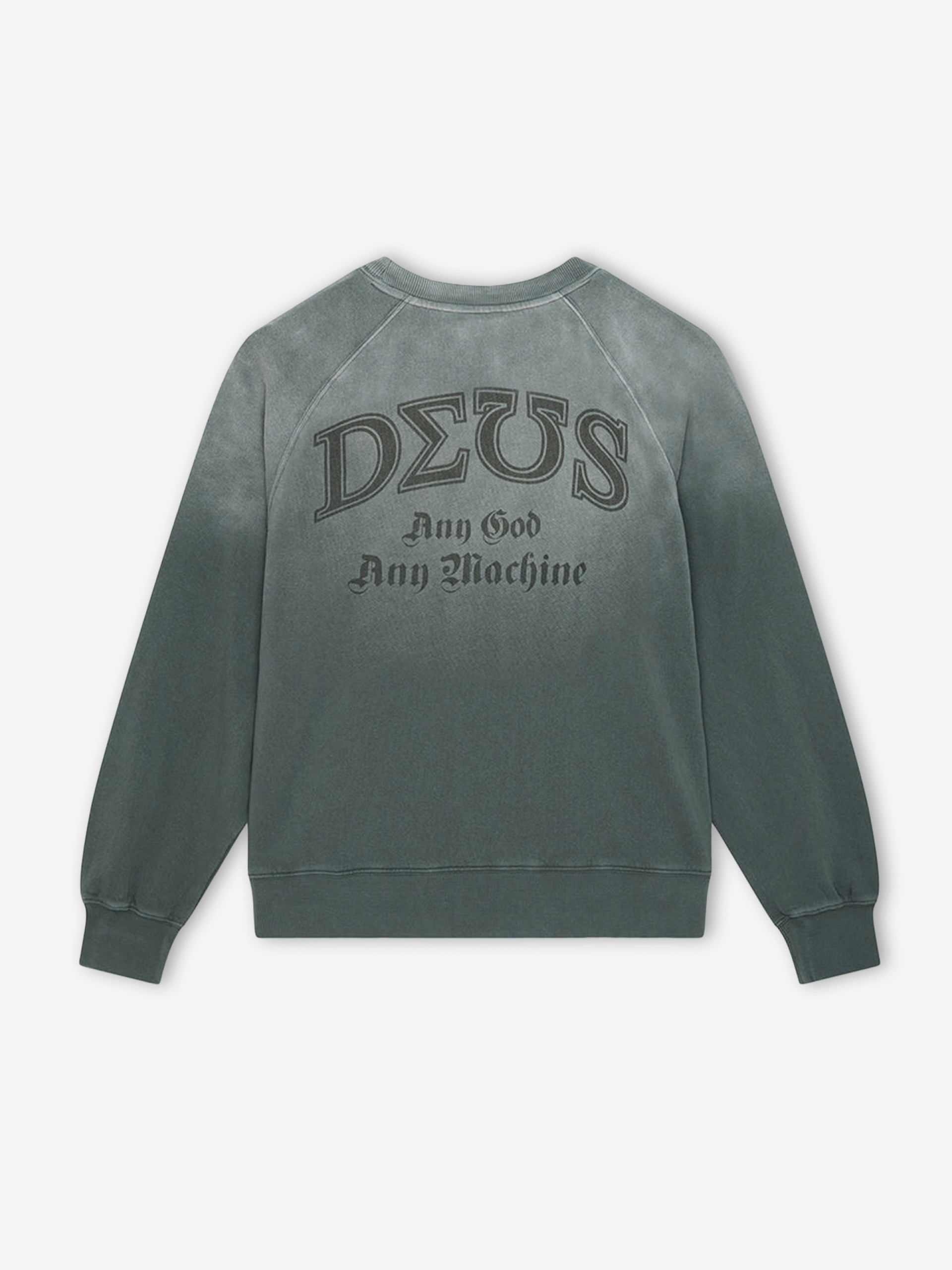 Deus Ex Machina Black And Blue Crew Green Sweater