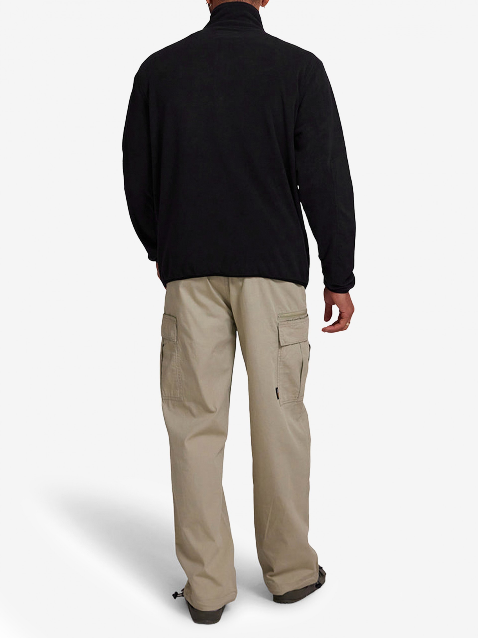 Sudadera con Cremallera Deus Ex Machina Section Fleece Negra