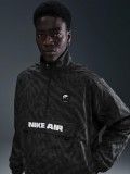 Nike Air Half-Zip Printed Grey Jacket For Men