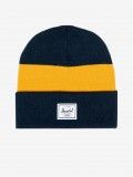 Gorro Herschel Elmer Pattern Con Raya Azul Marino y Amarillo