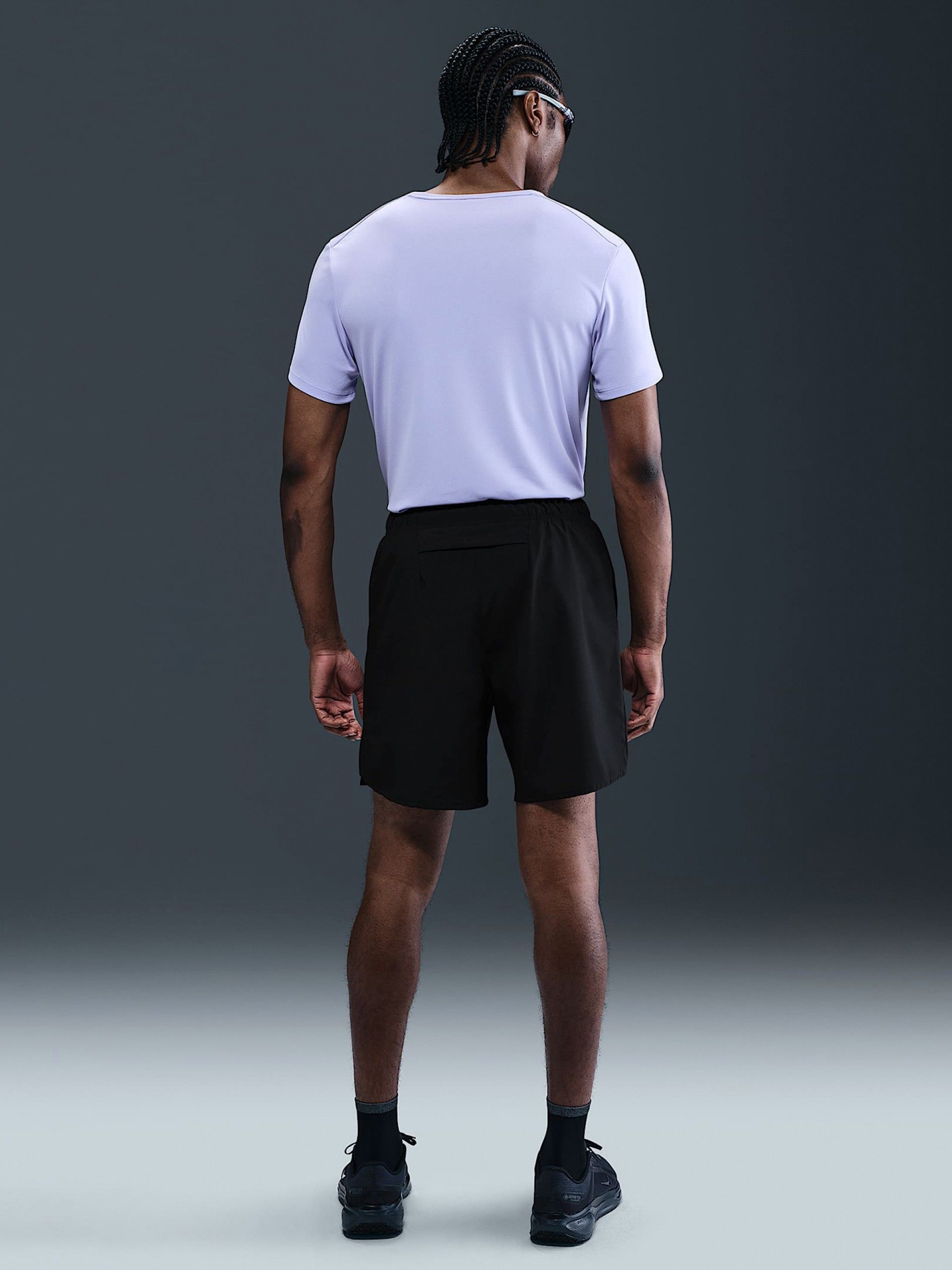 Pantalones Cortos de Running Nike Challenger Dri-FIT 18cm Negros Para Hombre