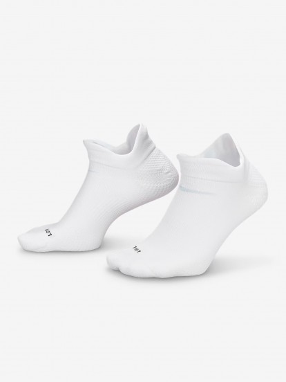 Meias de Running Nike Lightweight No Show Brancas