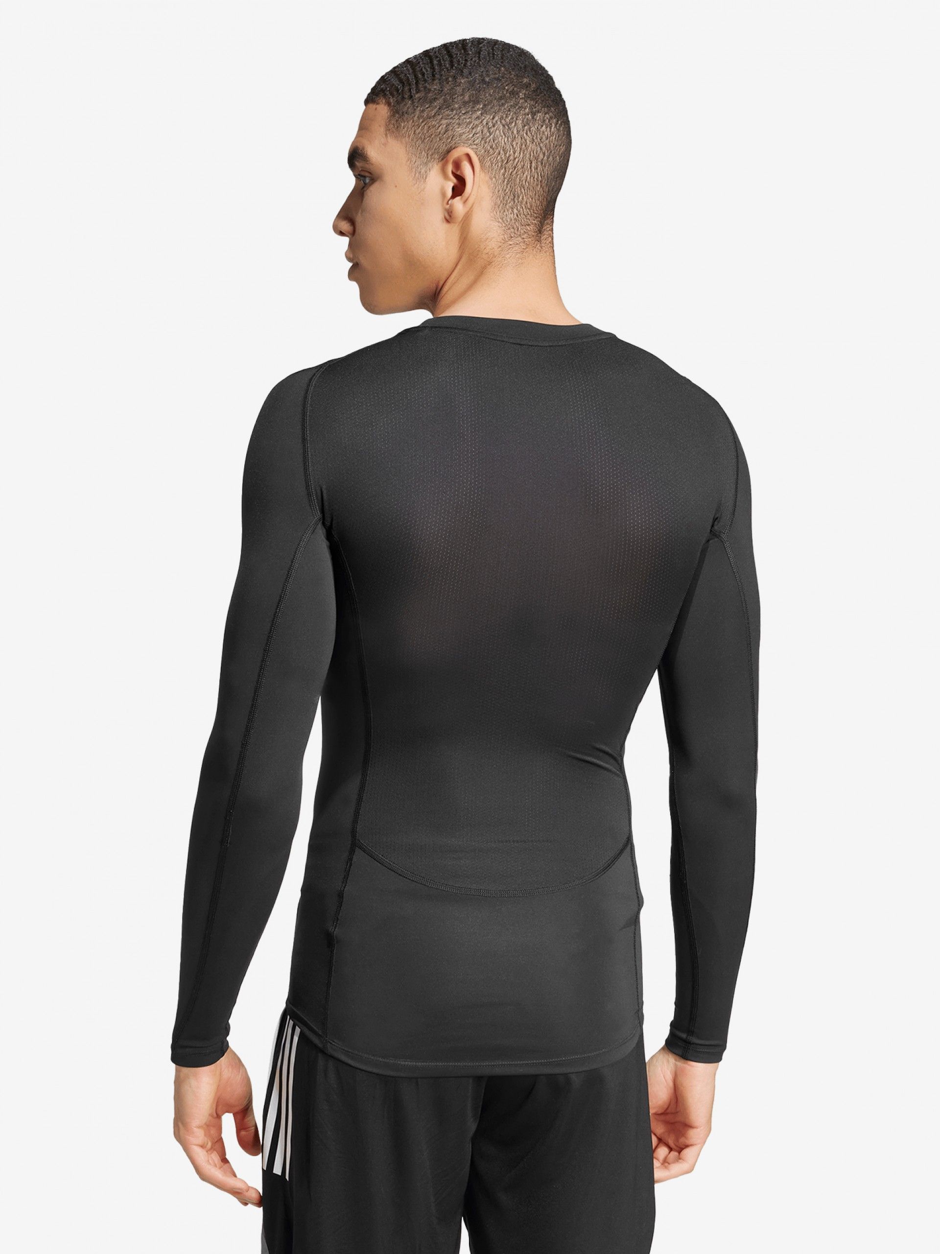 Camisola Interior de Futebol Adidas Techfit LS Preta