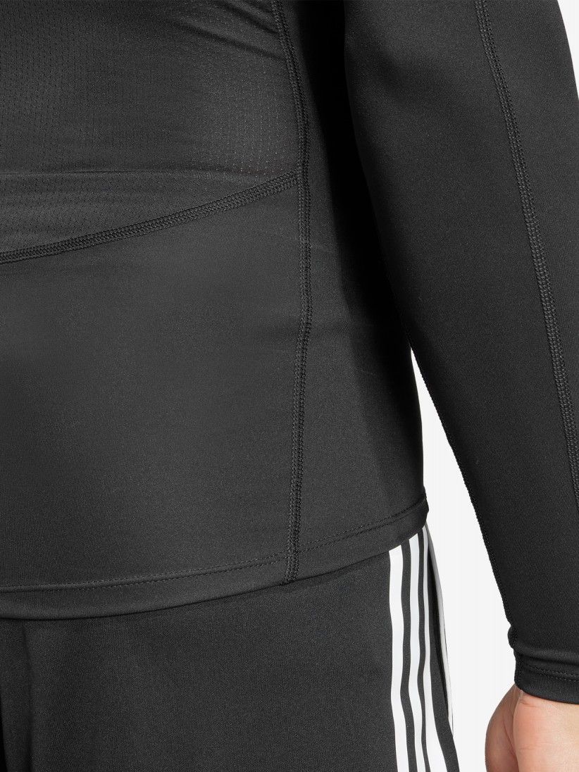 Camisola Interior de Futebol Adidas Techfit LS Preta