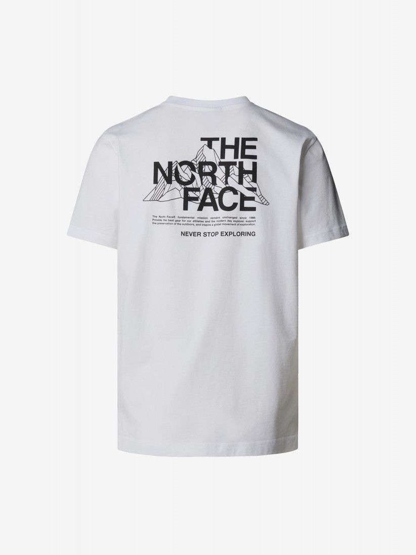 T-shirt The North Face Mountain Sketch Branca