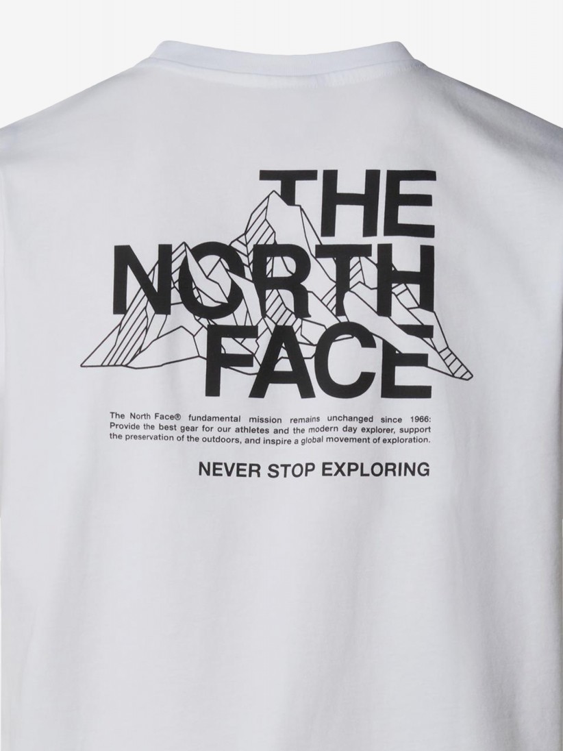 T-shirt The North Face Mountain Sketch Branca