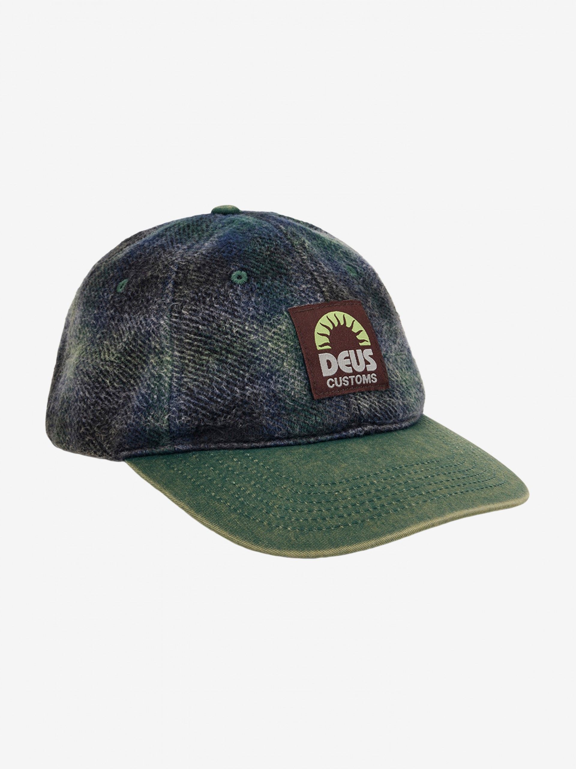 Gorra Deus Ex Machina Vacay Check Verde y Azul