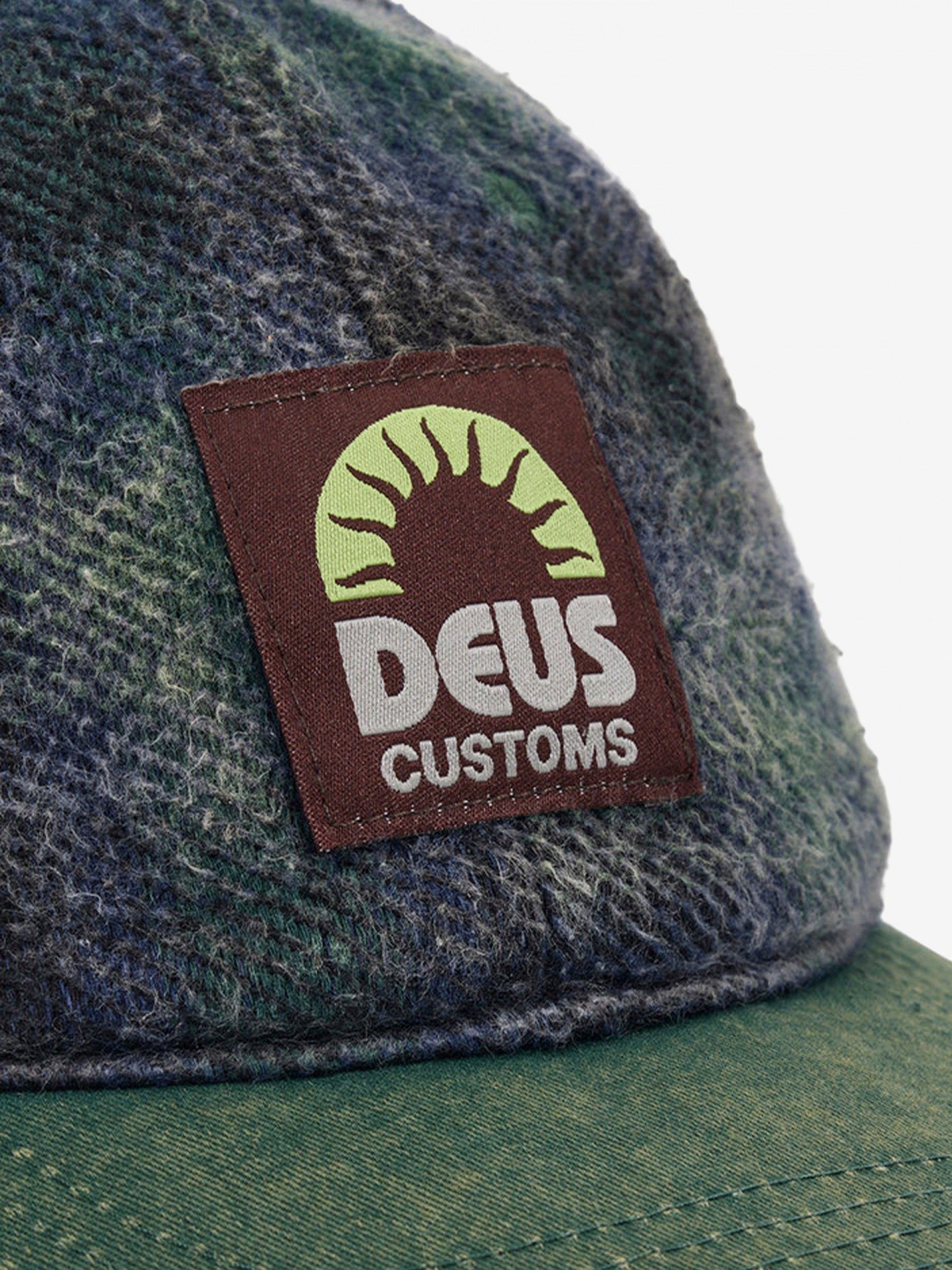 Gorra Deus Ex Machina Vacay Check Verde y Azul