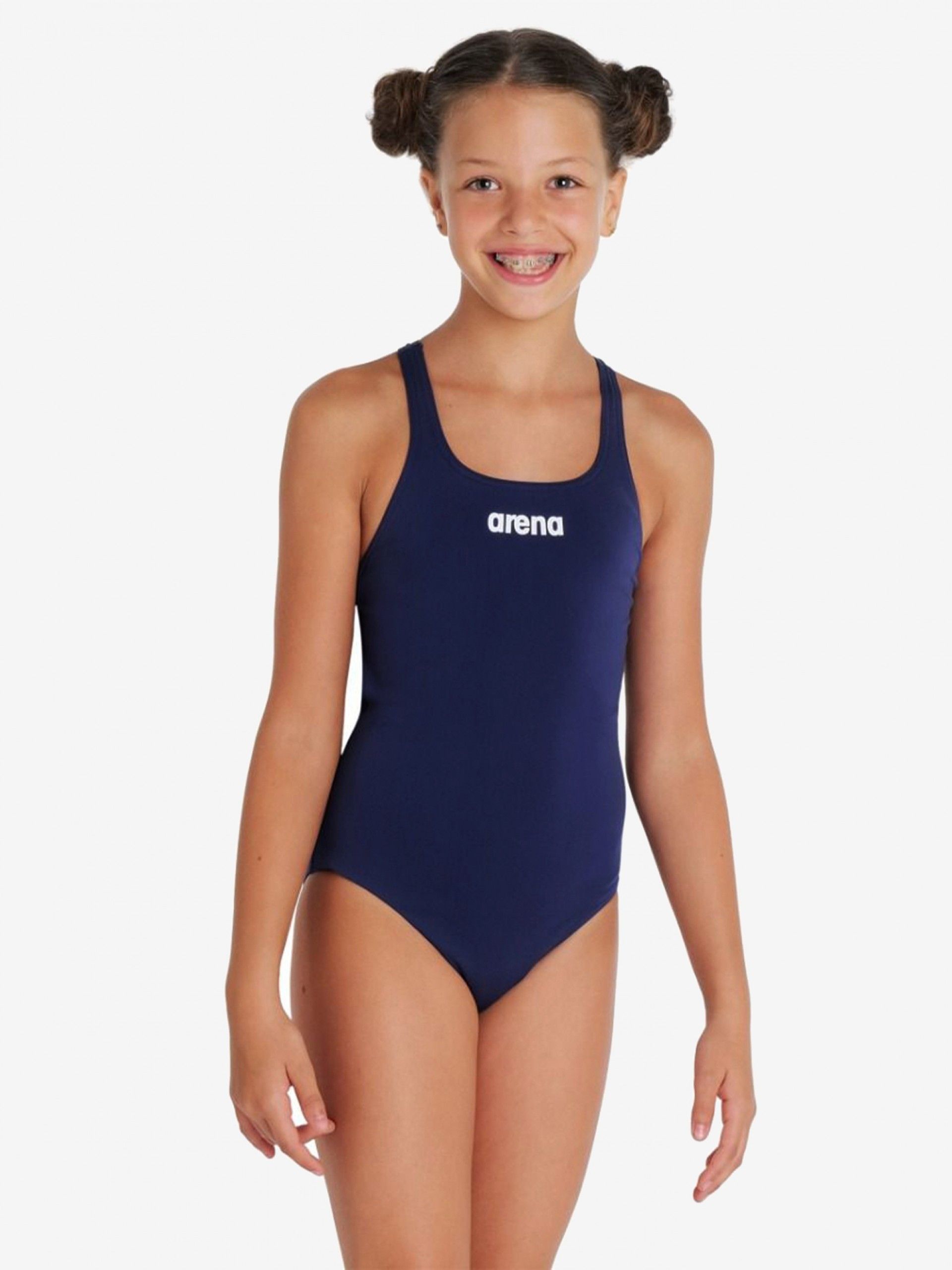 Fato de Banho Arena Team Swim Pro Solid Kids Azul