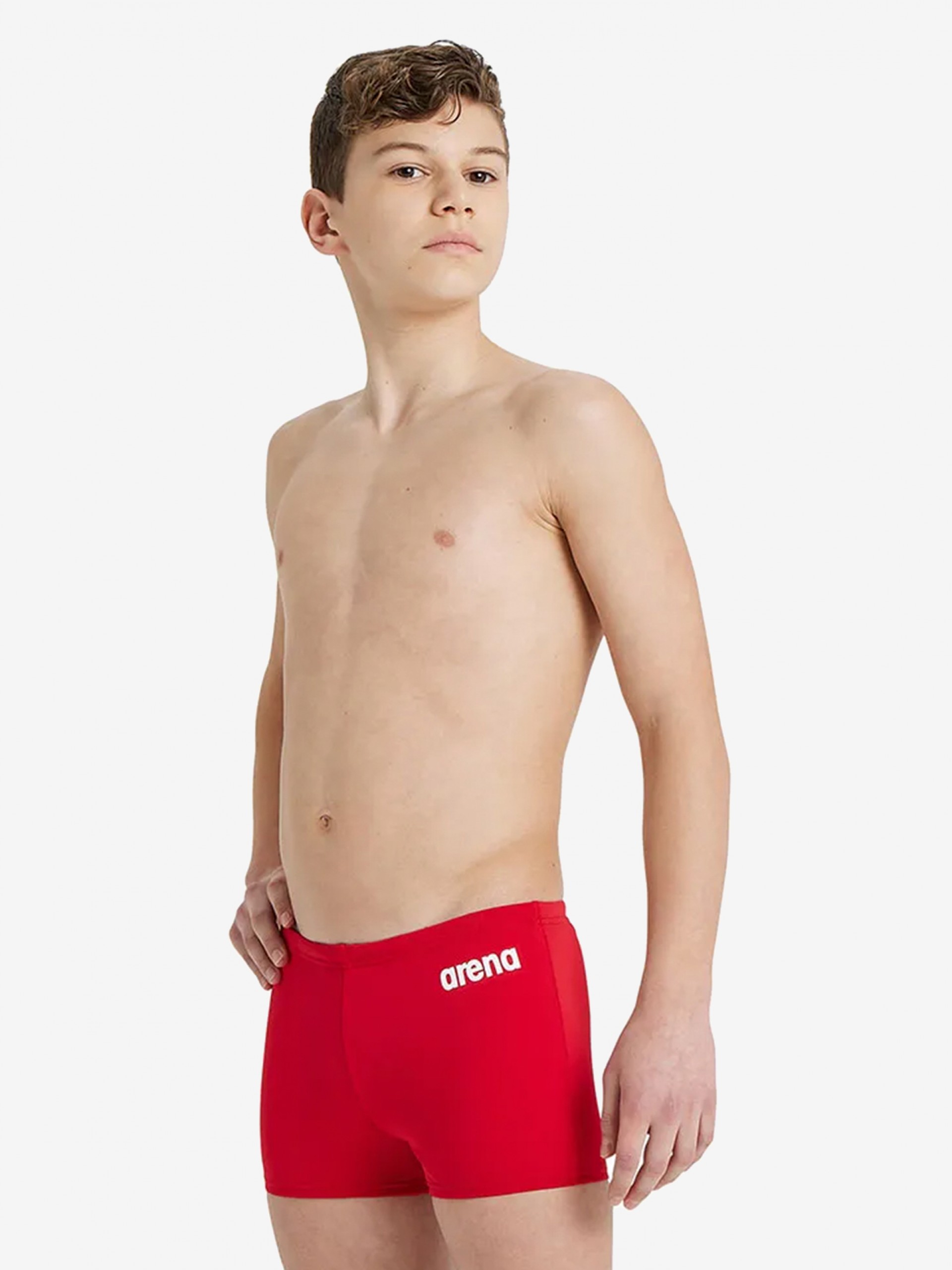 Arena Team Solid Kids Red Swimming Shorts