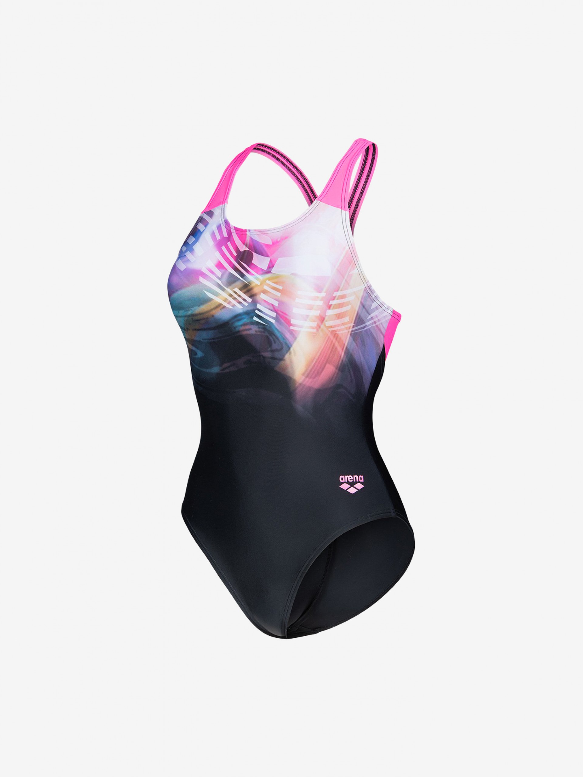 Arena Feel Dreaming V Back Black Swimsuit