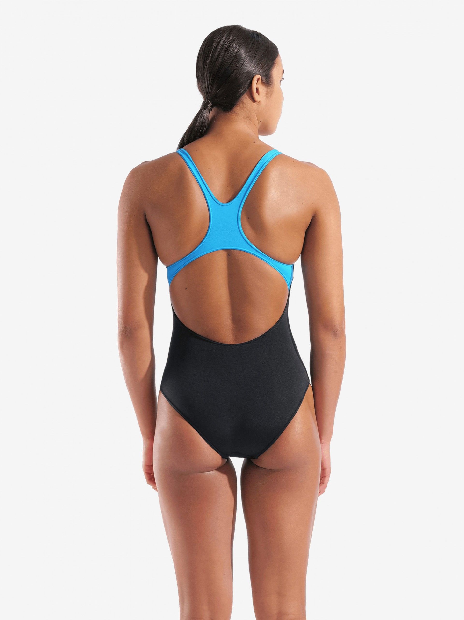 Arena Poseidonia Swim Pro Back Black and Blue Swimsuit