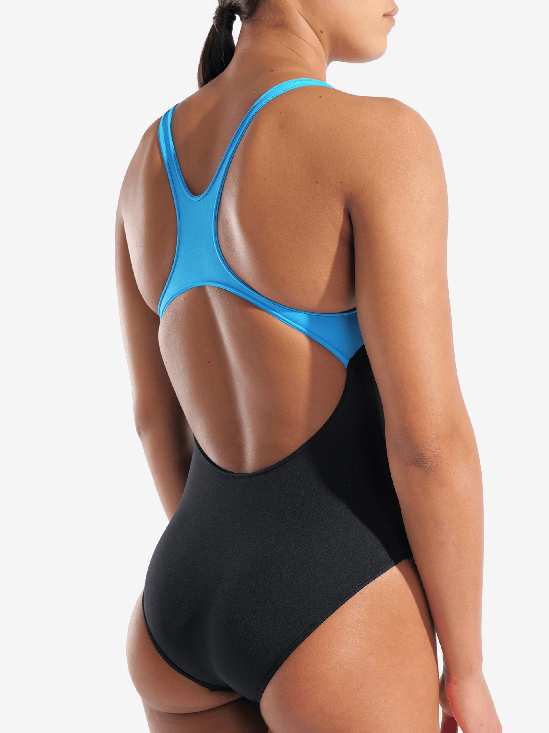 Arena Poseidonia Swim Pro Back Black and Blue Swimsuit