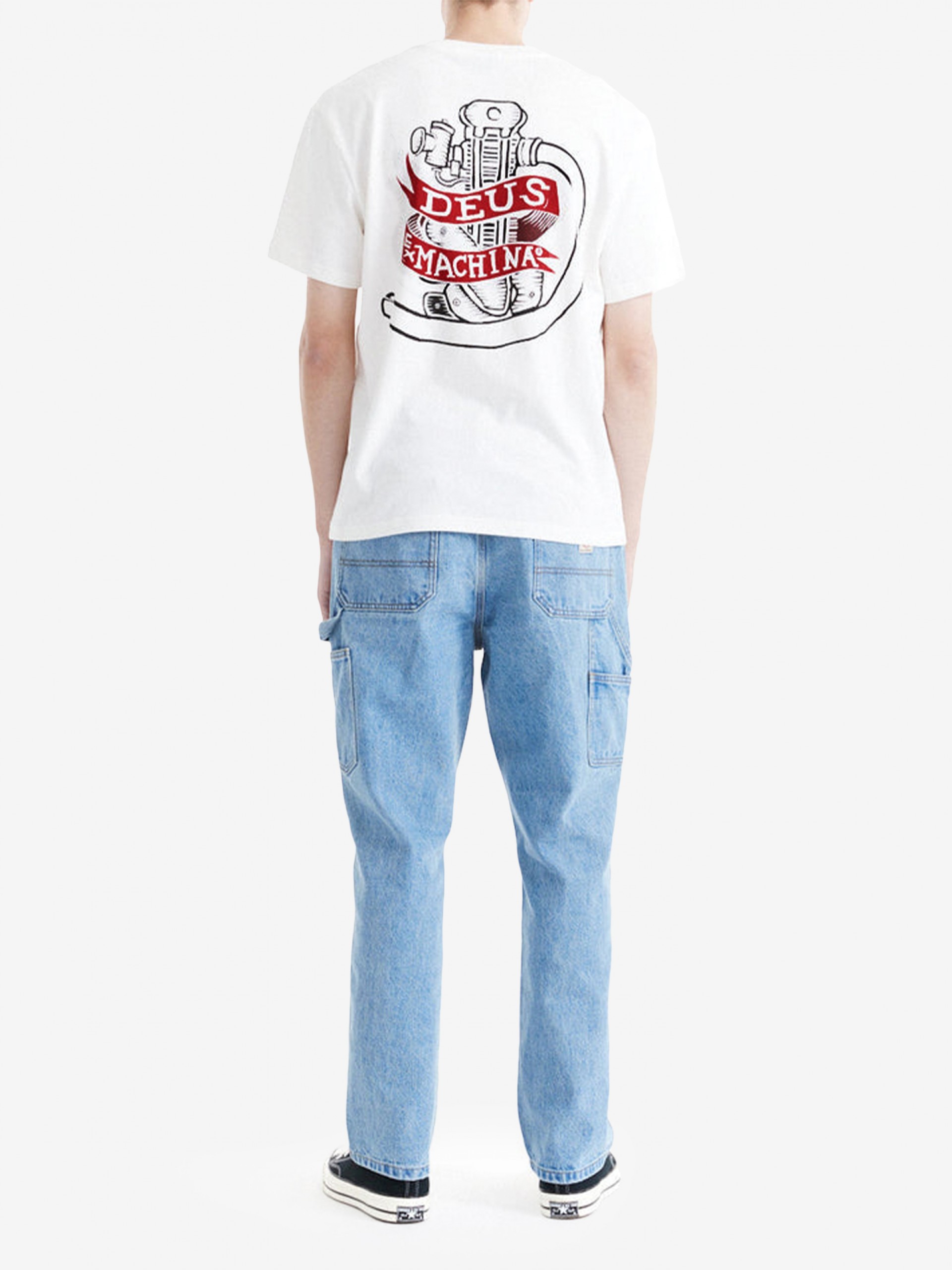 Camiseta Deus Ex Machina Jailer Sappy Blanca