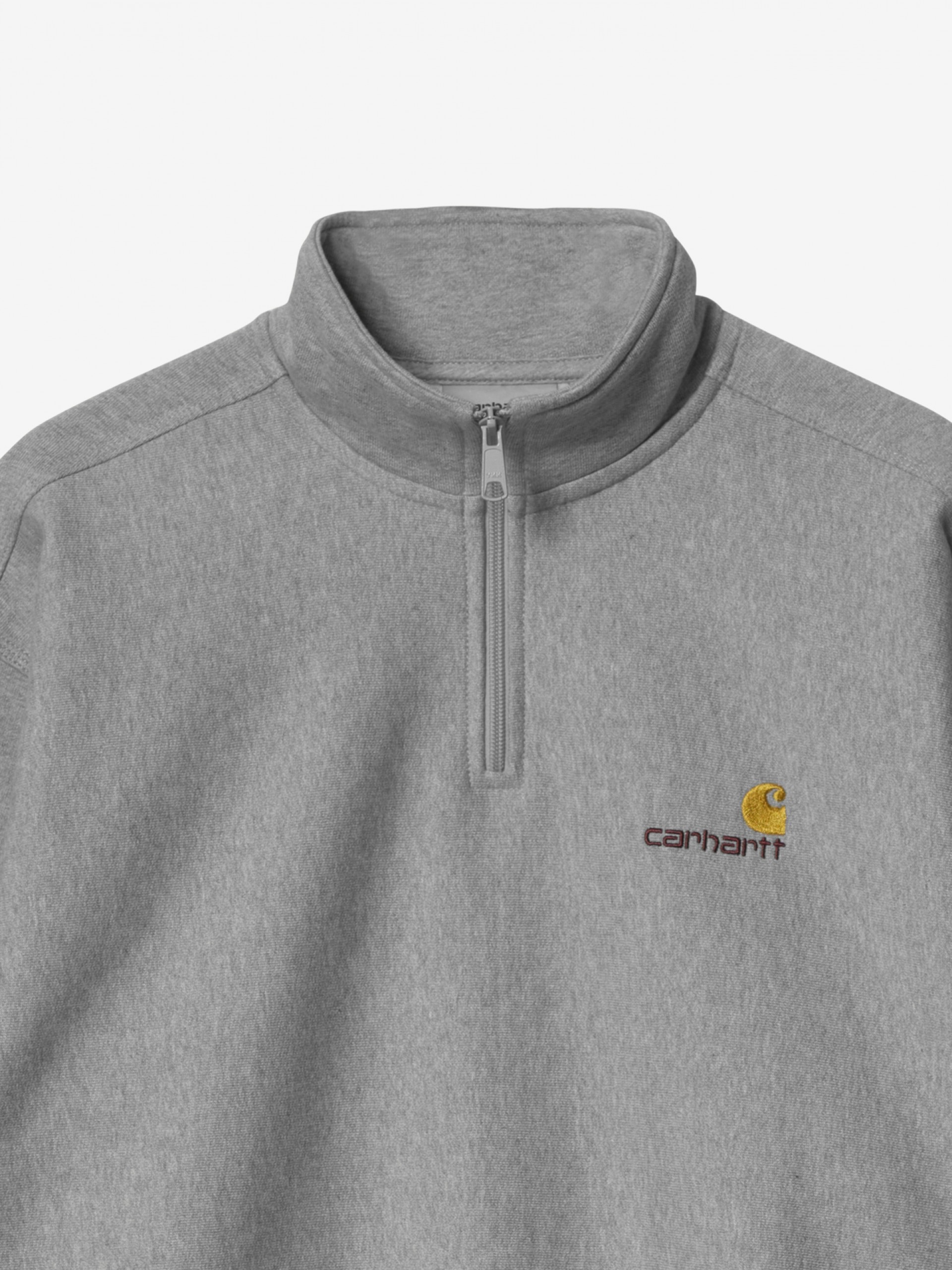 Carhartt WIP American Script Grey Zip Sweater