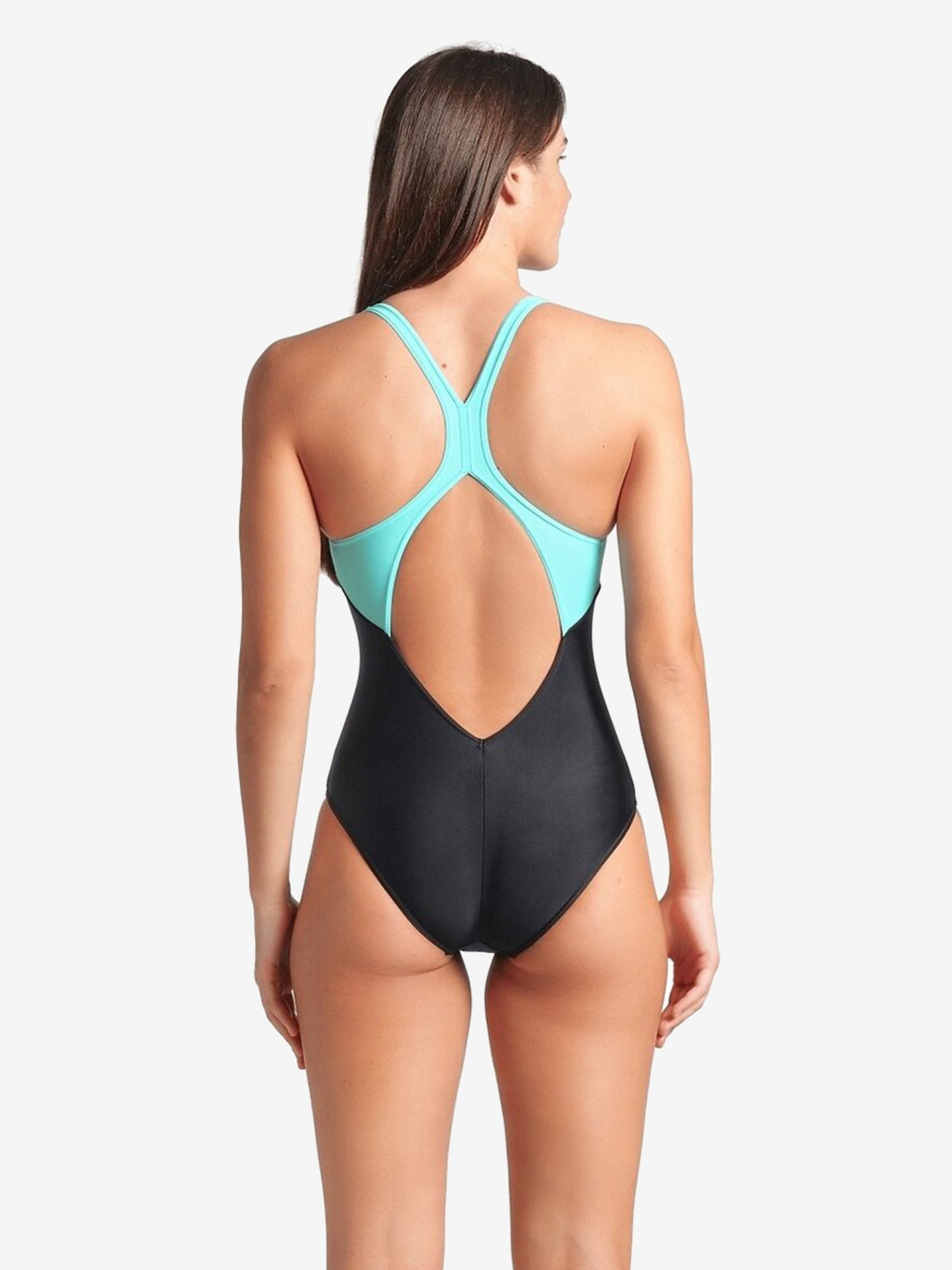 Fato de Banho Arena Kikko V Back Graphic Preto e Azul