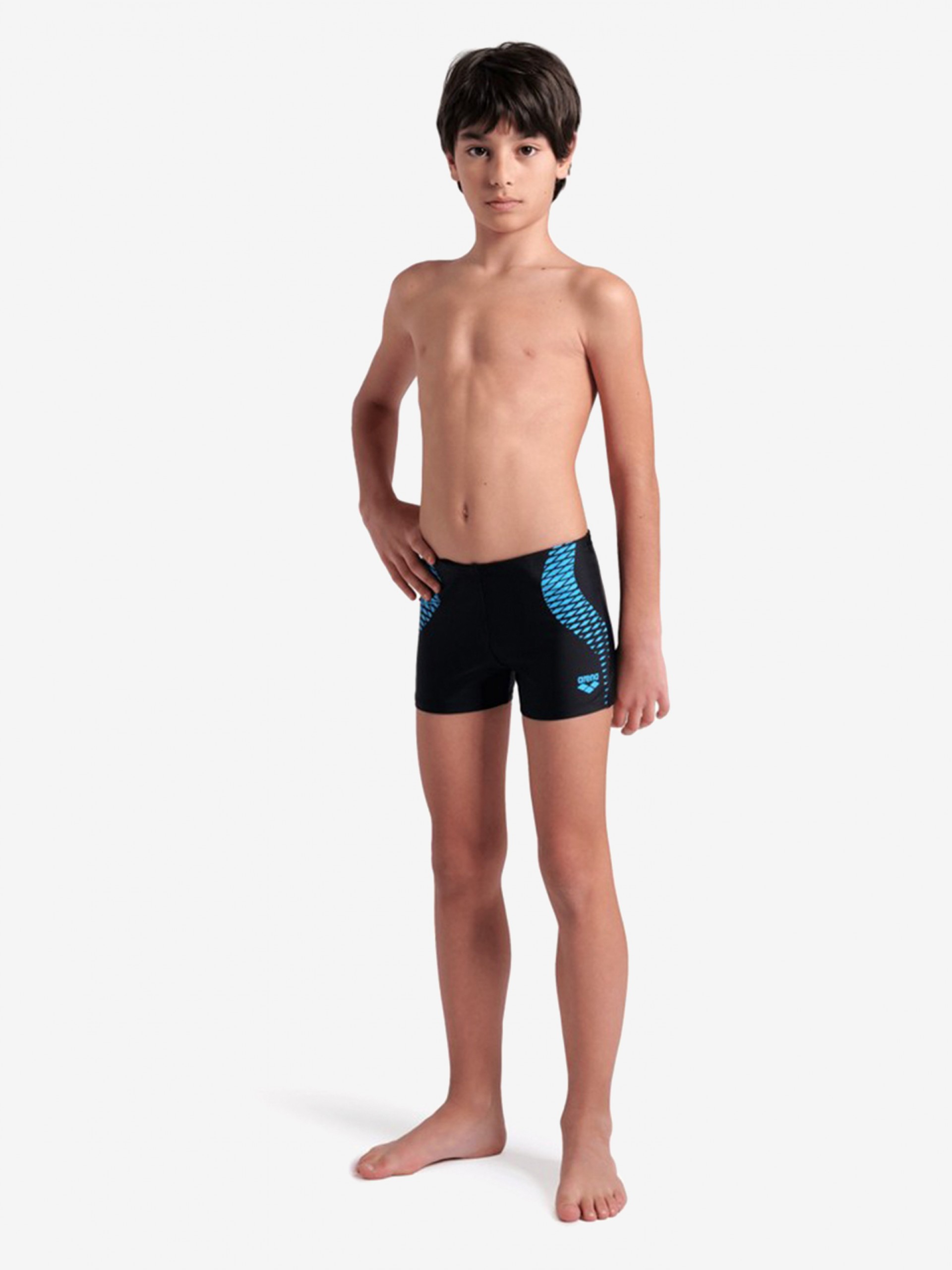 Arena Openings Kids Black and Blue Swimming Shorts