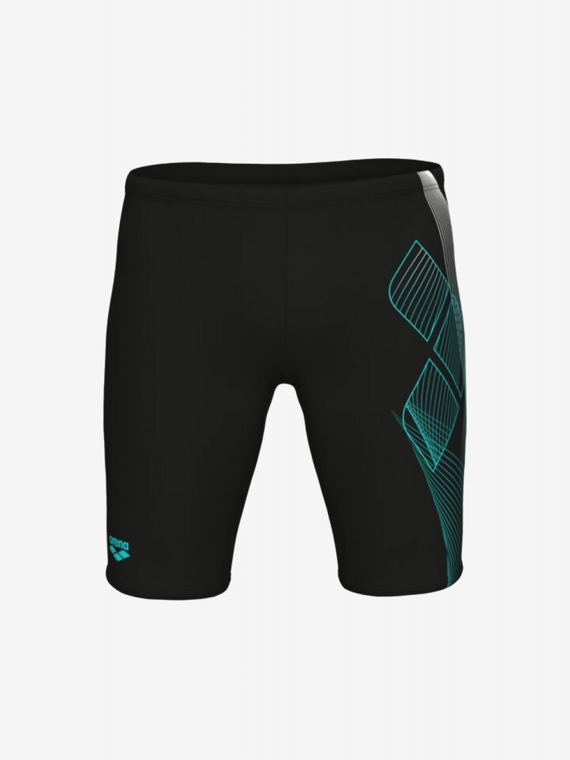 Baador de Natacin Arena Jammer Sea Water Kids Negro