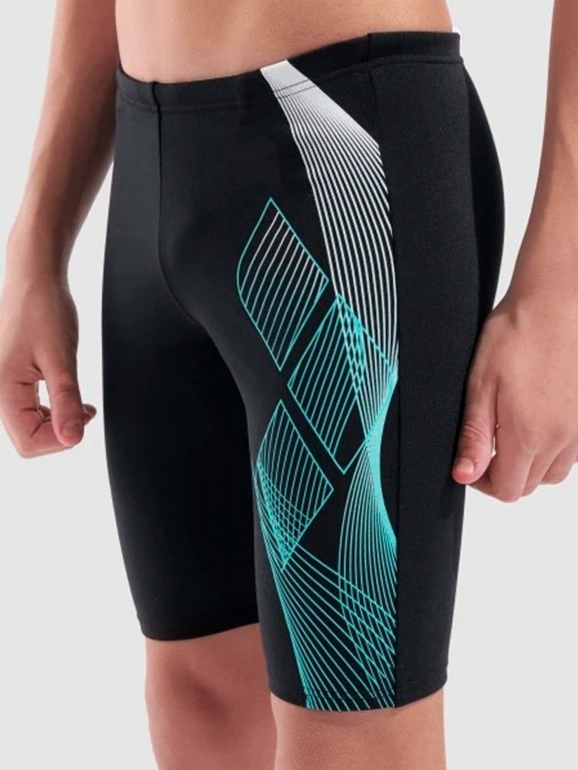 Baador de Natacin Arena Jammer Sea Water Kids Negro
