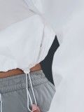 Nike Sportswear White Hooded Winbreaker Jacket For Women