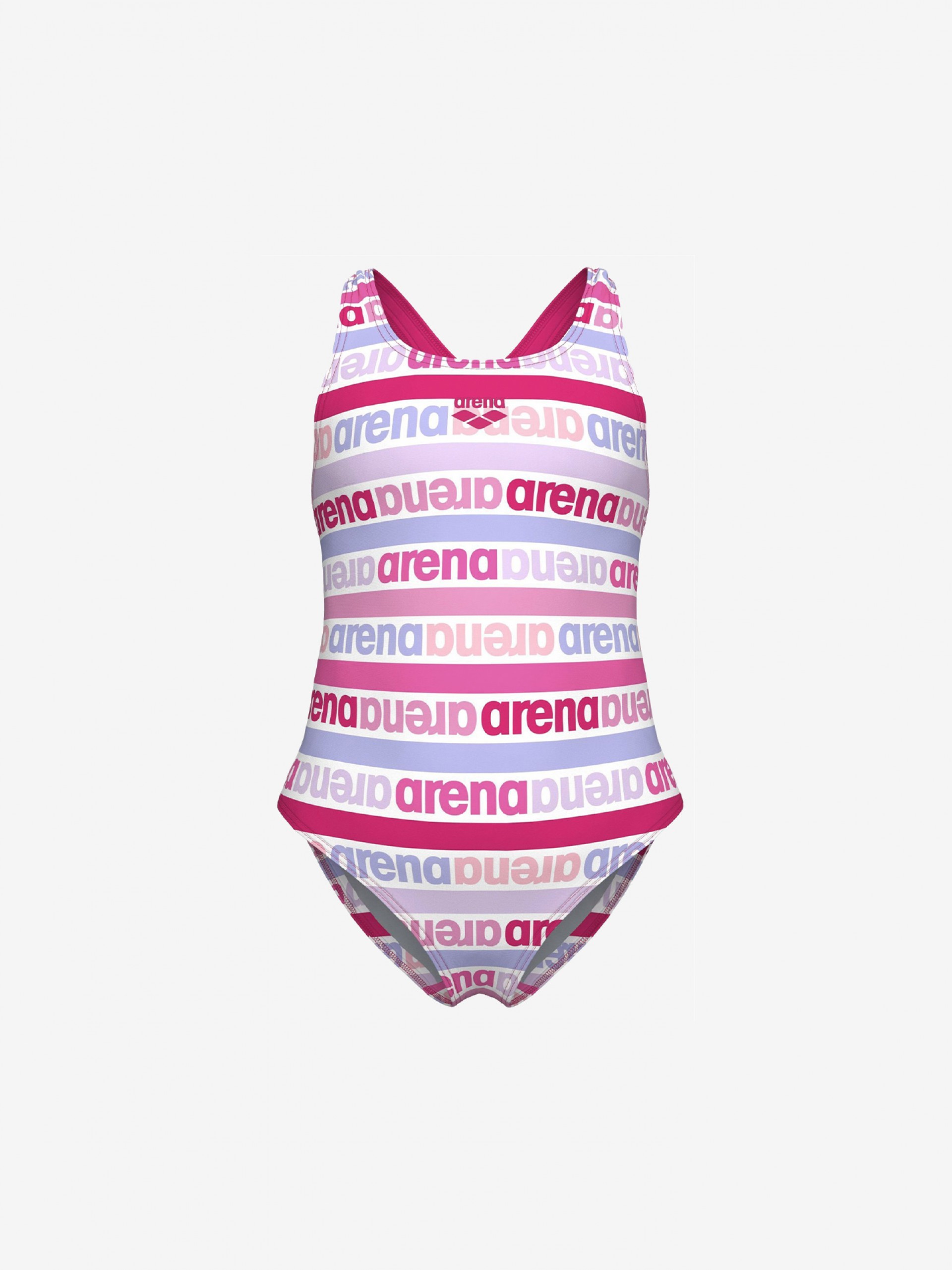 Arena Friends Swim Pro Kids Pink and White Swimsuit