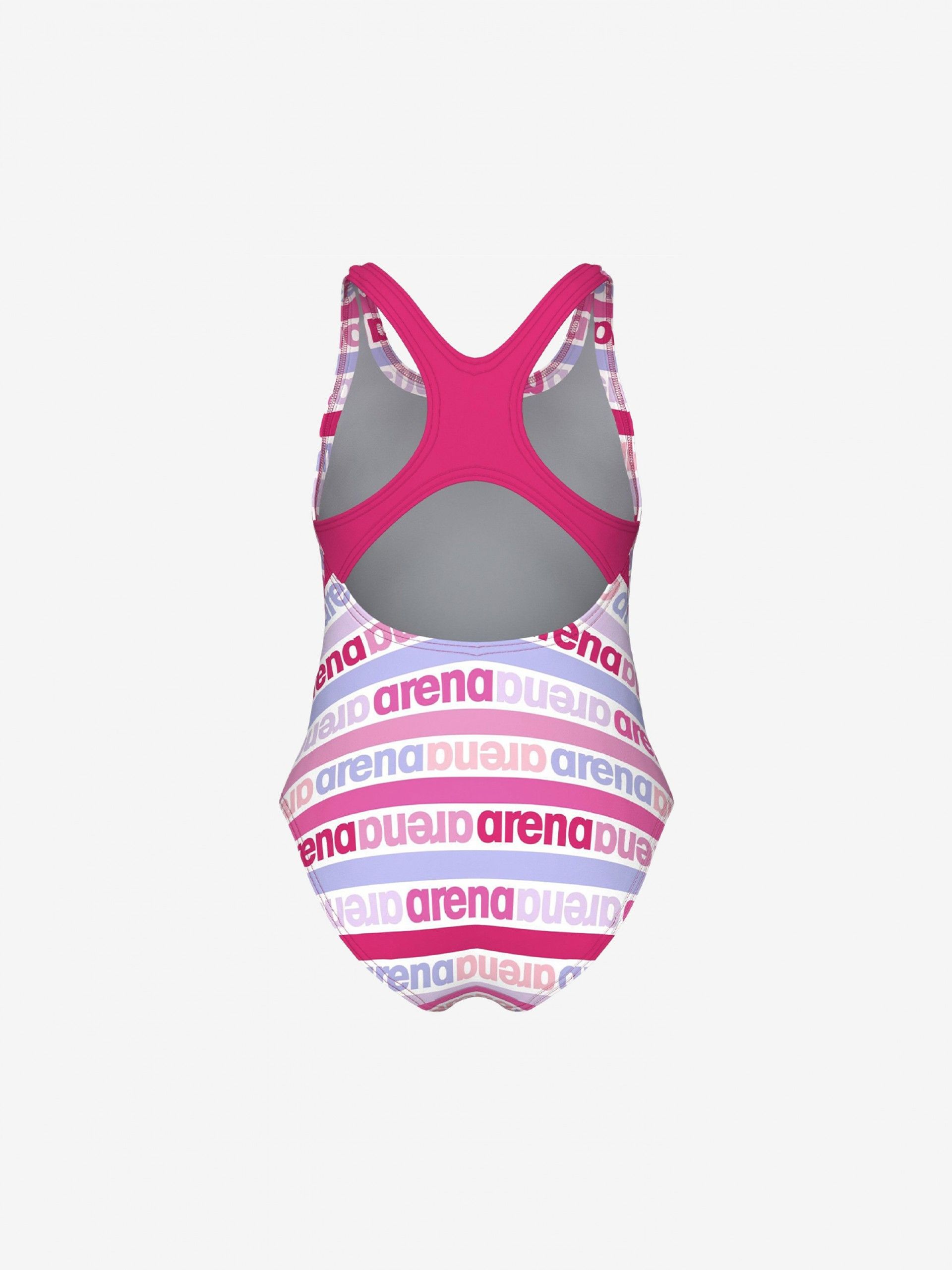 Arena Friends Swim Pro Kids Pink and White Swimsuit